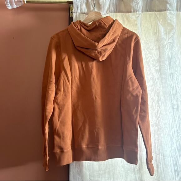 Pact Lounge Pullover Hoodie Sweatshirt Unisex One For All Amber Brown NWT Size S - Picture 4 of 4